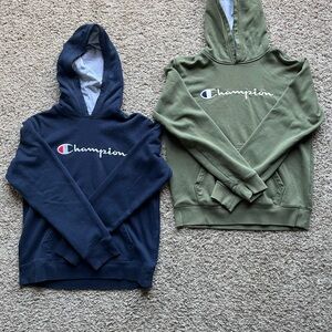 Champion Kids' Hoodie Set - Blue & Green